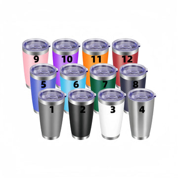 20 OZ Stainless Steel Tumbler Cup (Laser free customization)